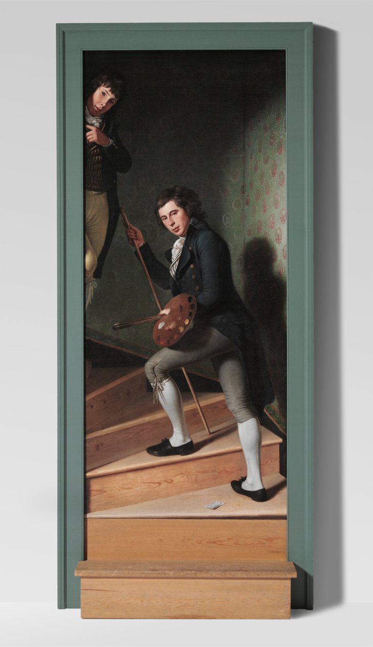 Staircase Group (Portrait of Raphaelle Peale and Titian Ramsay Peale) by Charles Willson Peale