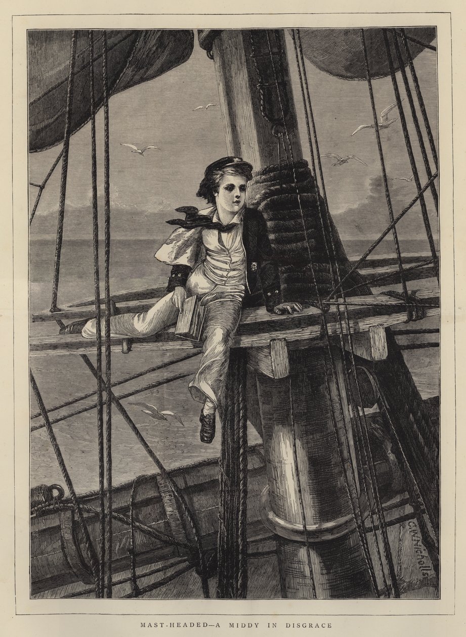 Mast-Headed, a Middy in Disgrace by Charles Wynne Nicholls