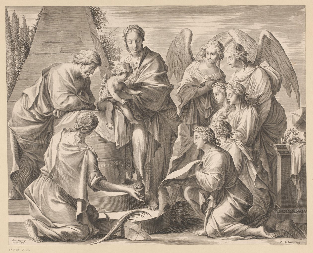 Education of Christ by Charles Audran