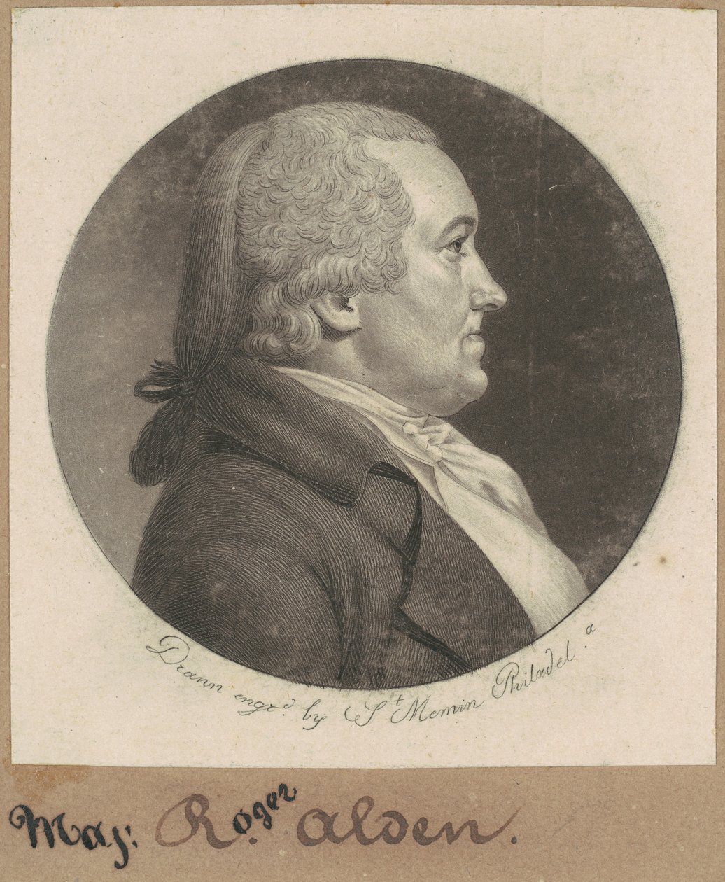 Roger Alden by Charles B. J. Févret de Saint Mémin