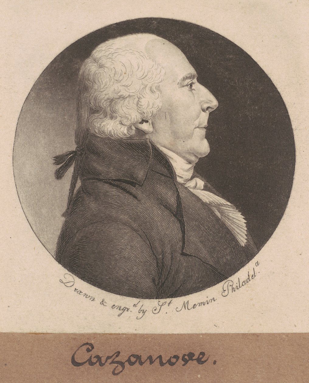 Theophile Cazanove by Charles B. J. Févret de Saint Mémin