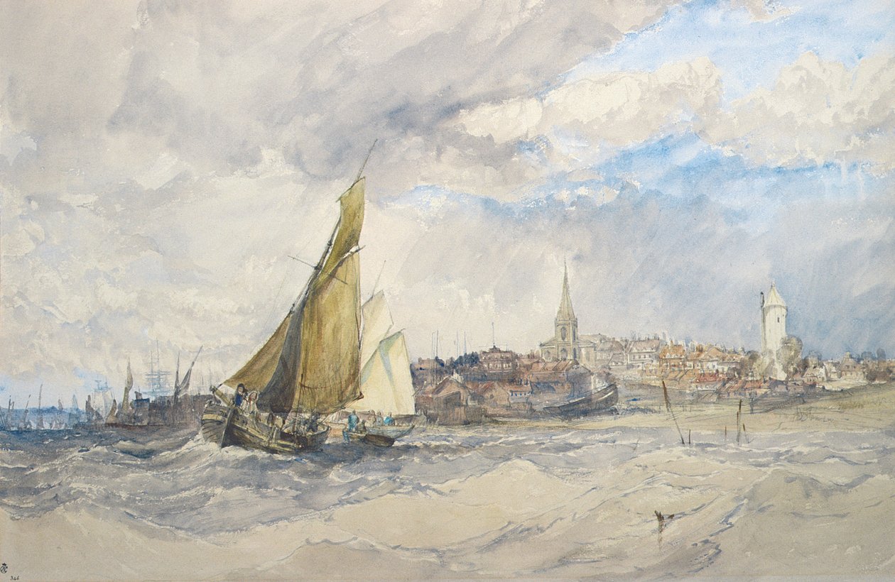 Harwich, from the Sea by Charles Bentley