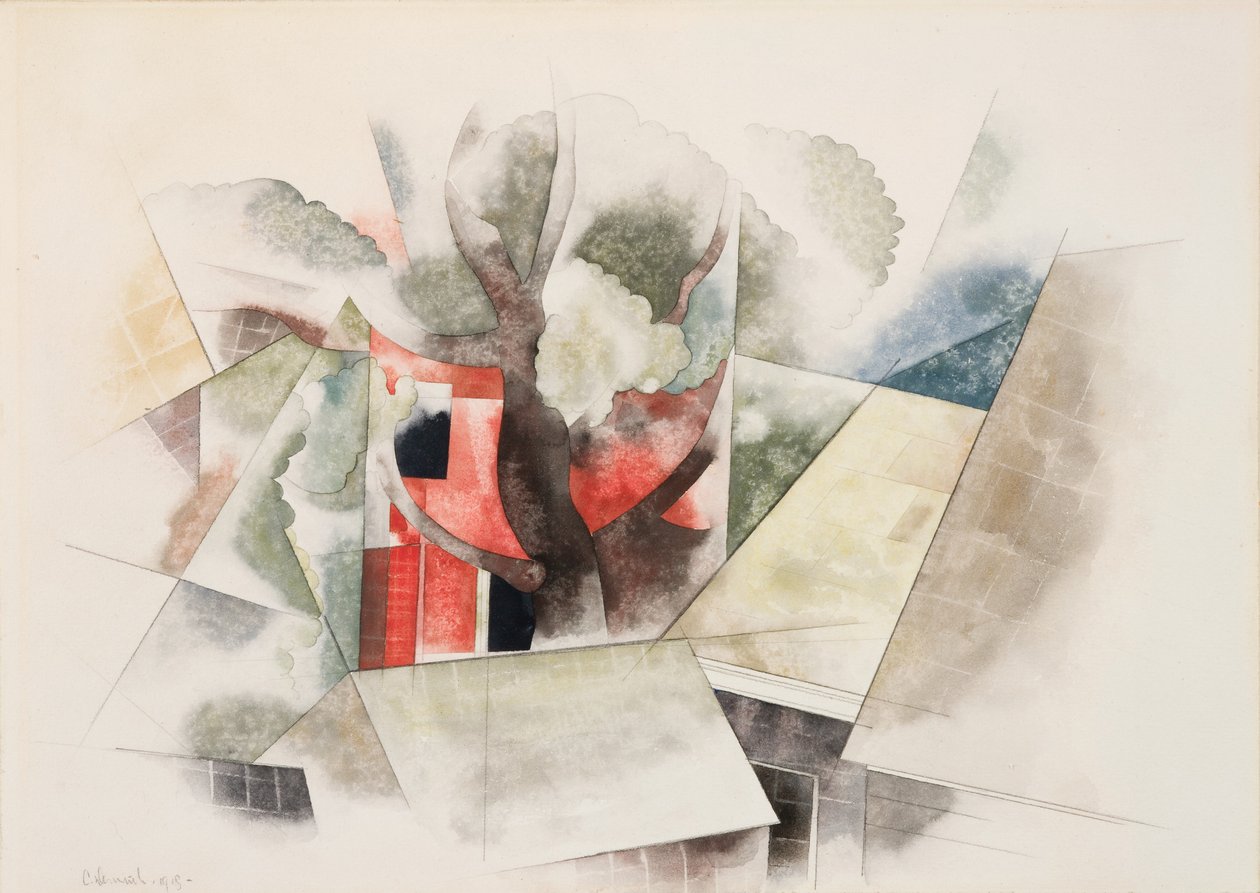 Rooftop and Fantasy by Charles Demuth