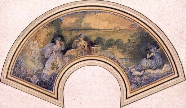 Design for Fan, c.1893-98 by Charles Edward Conder