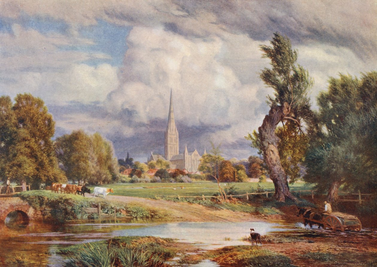 Salisbury Cathedral by Charles Edward Johnson