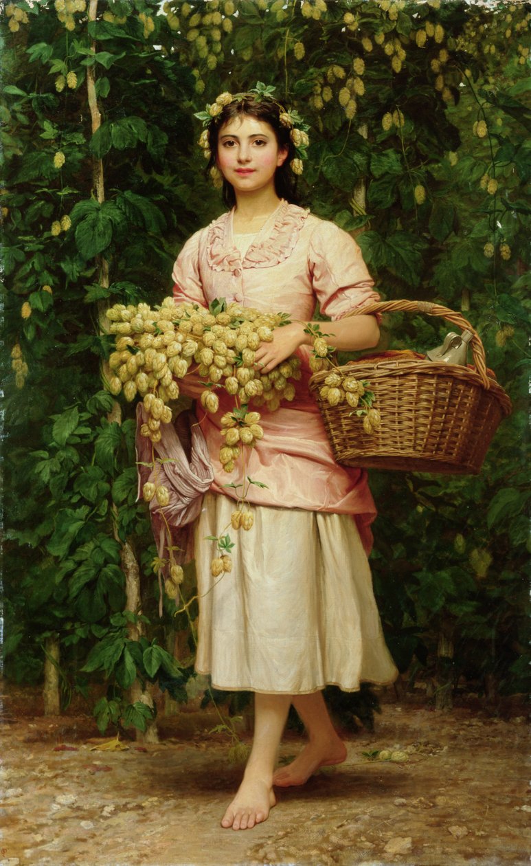 The Hop Picker by Charles Edward Perugini