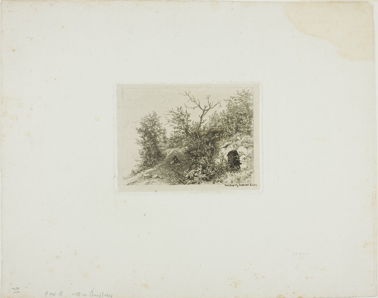 Man Sitting on a Hill by Charles Emile Jacque