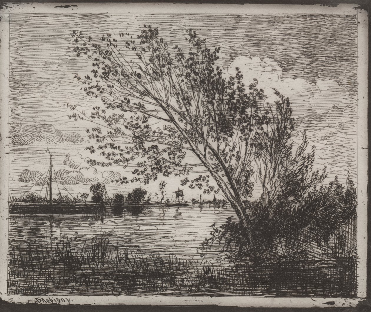 A Cluster of Alders by Charles Francois Daubigny