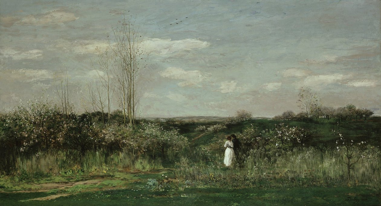 Spring Landscape by Charles Francois Daubigny