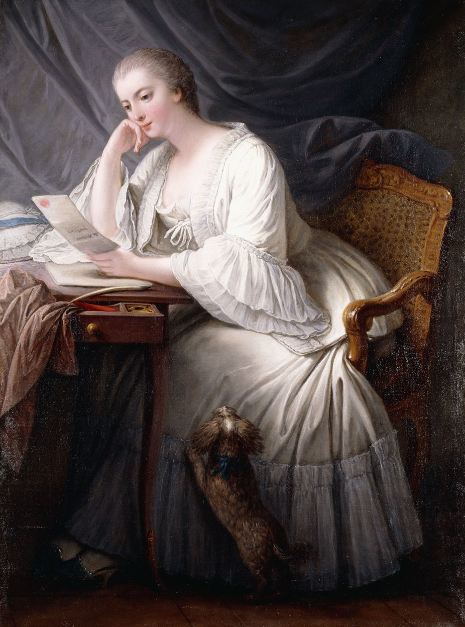 The Reading by Charles Francois Hutin