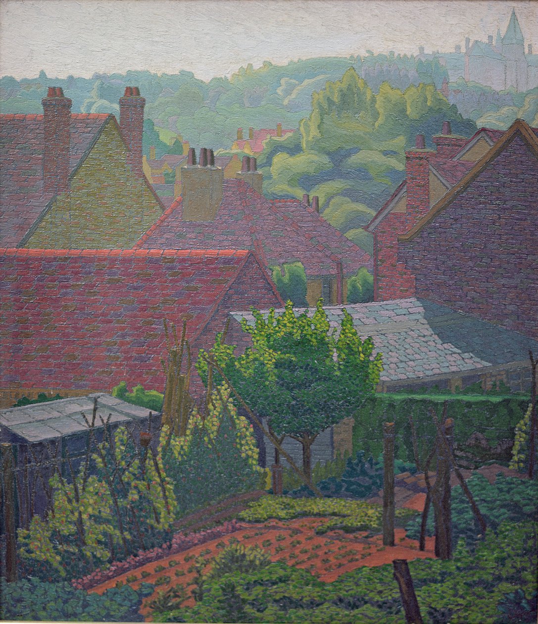 Village Rooftops by Charles Ginner