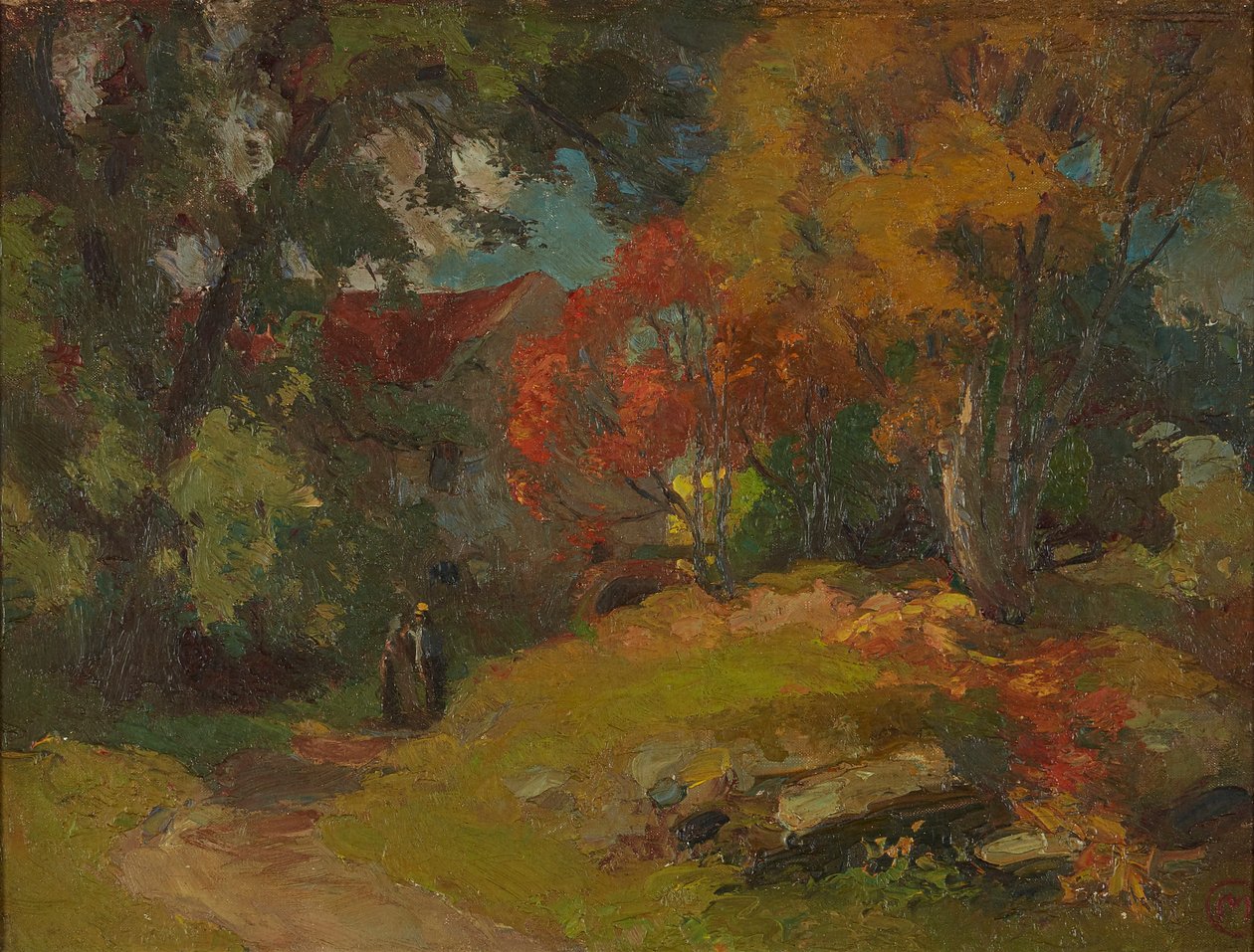 Watermill, Autumn by Charles Hodge Mackie