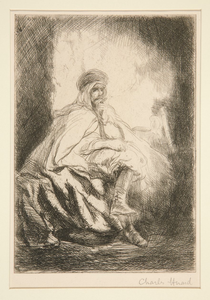Algerian Spahi in a Cellar by Charles Huard