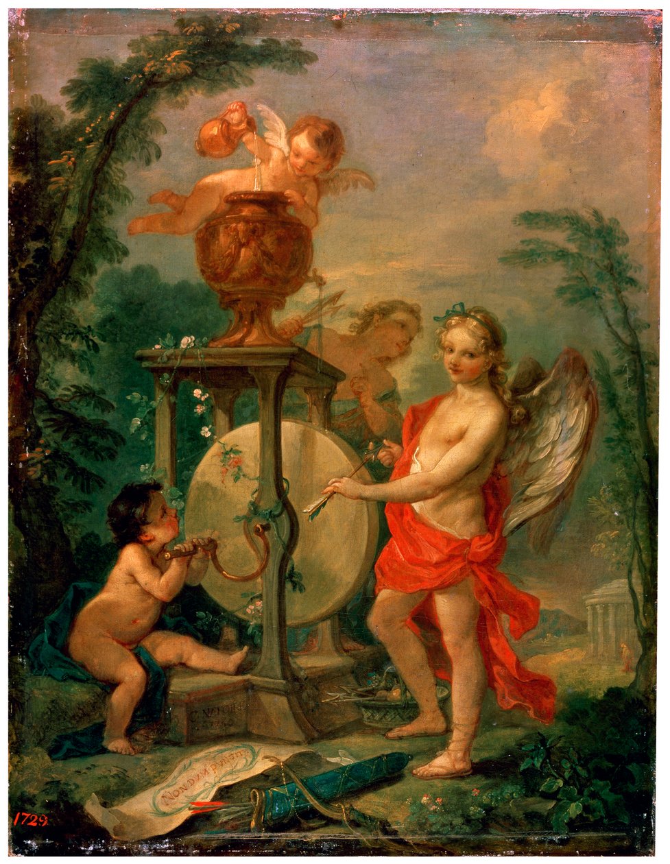 Cupid Sharpening an Arrow, 1750 by Charles Joseph Natoire