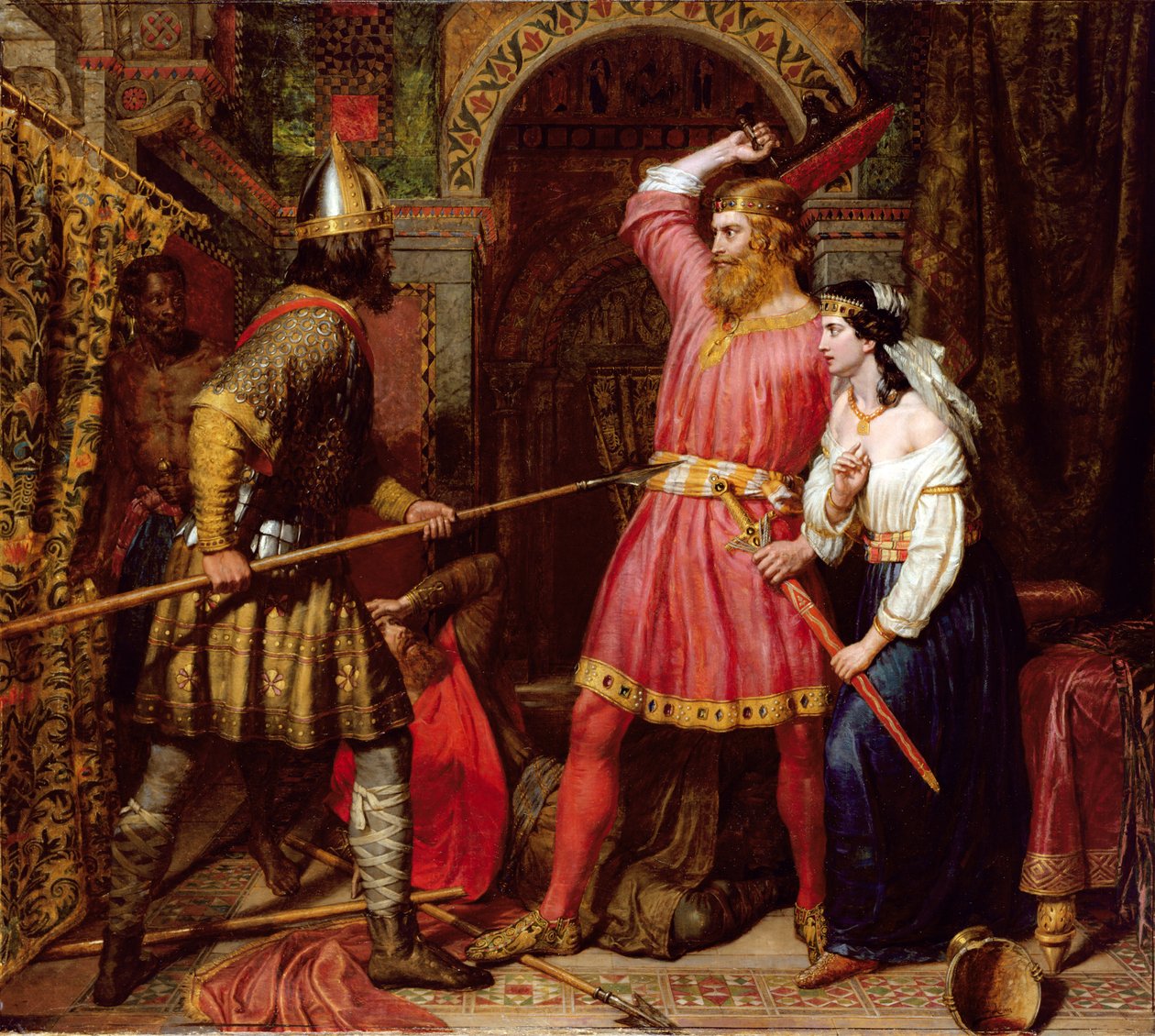 Assassination of Alboin, King of the Lombards by Charles Landseer