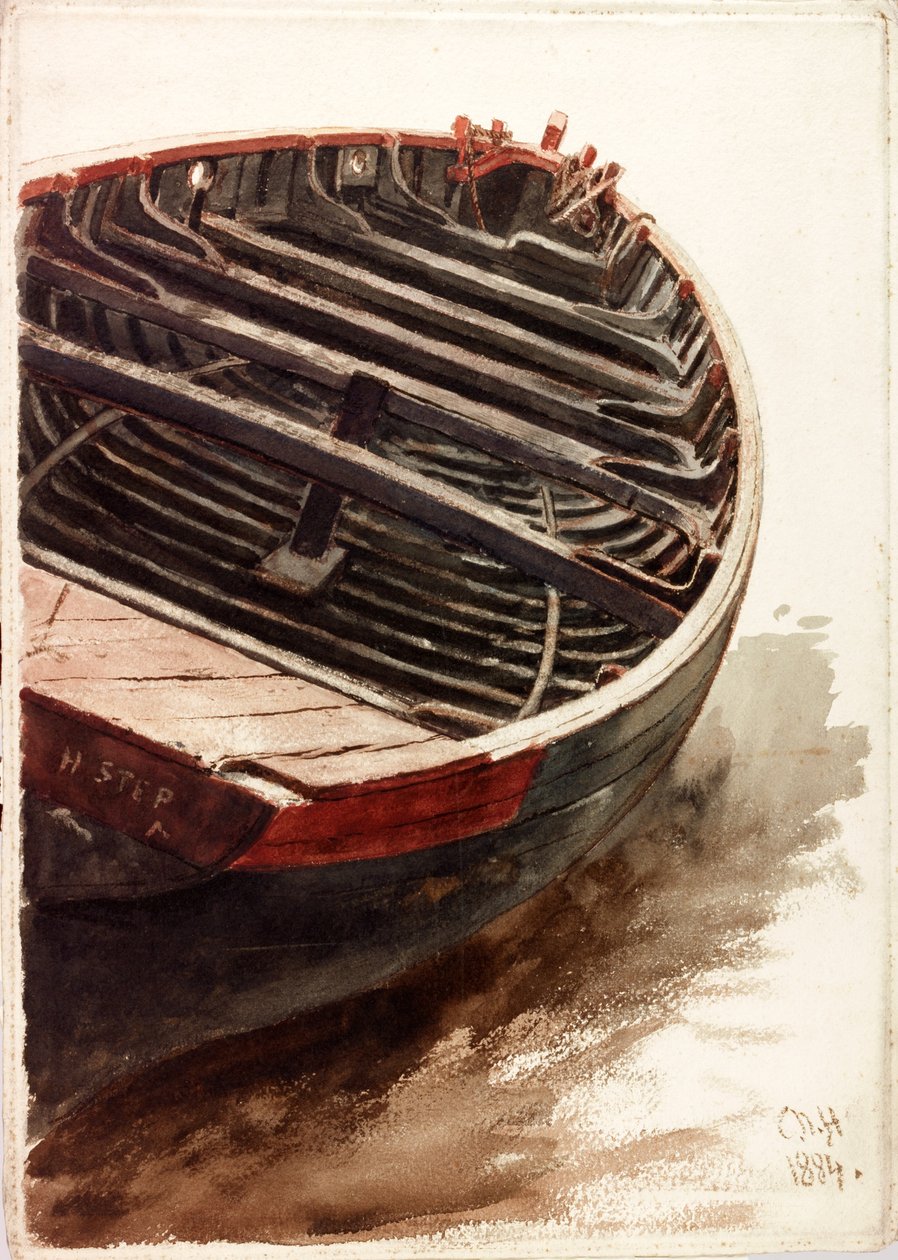 Study of a Dinghy by Charles Napier Hemy