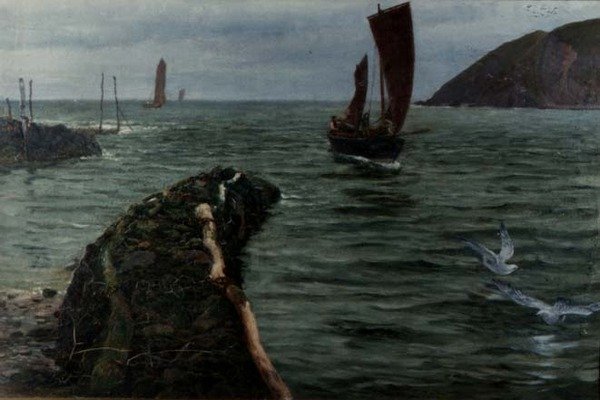 The Way In! by Charles Napier Hemy
