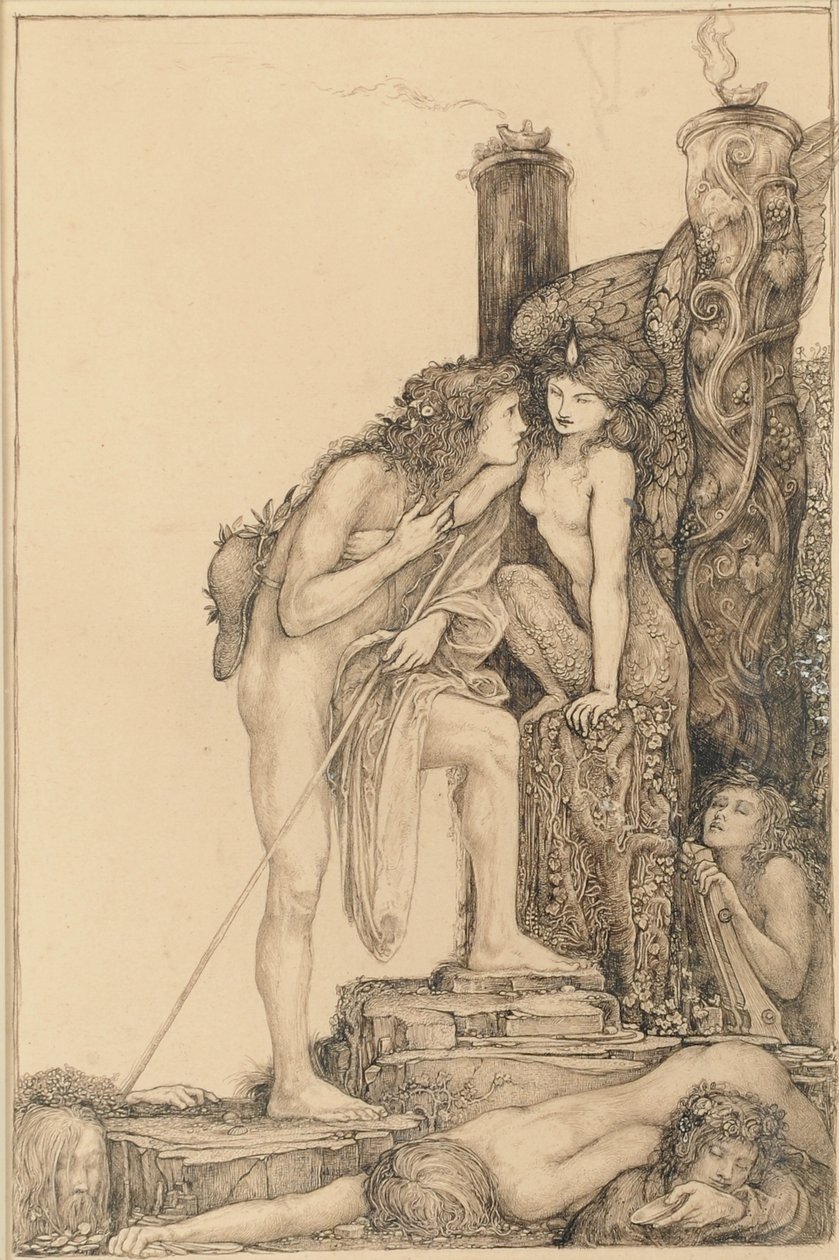 Oedipus and the Sphinx by Charles Ricketts
