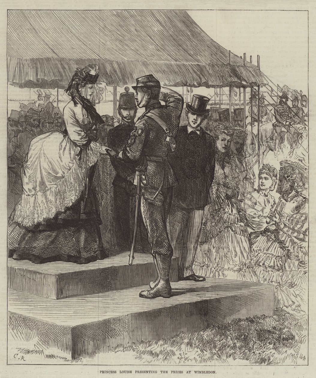 Princess Louise Presenting the Prizes at Wimbledon by Sir John Charles Robinson