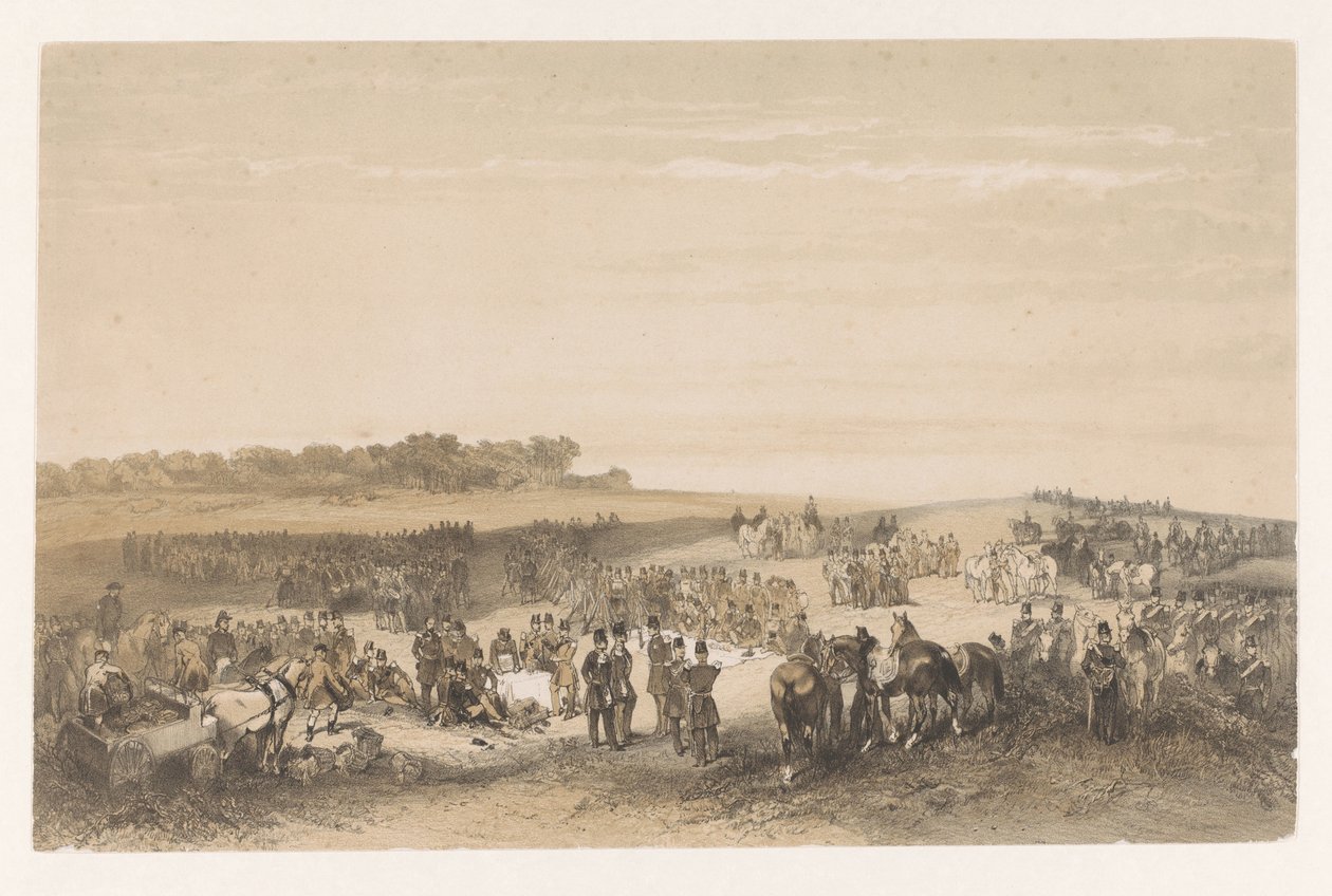 Soldiers on the Heath by Charles Rochussen
