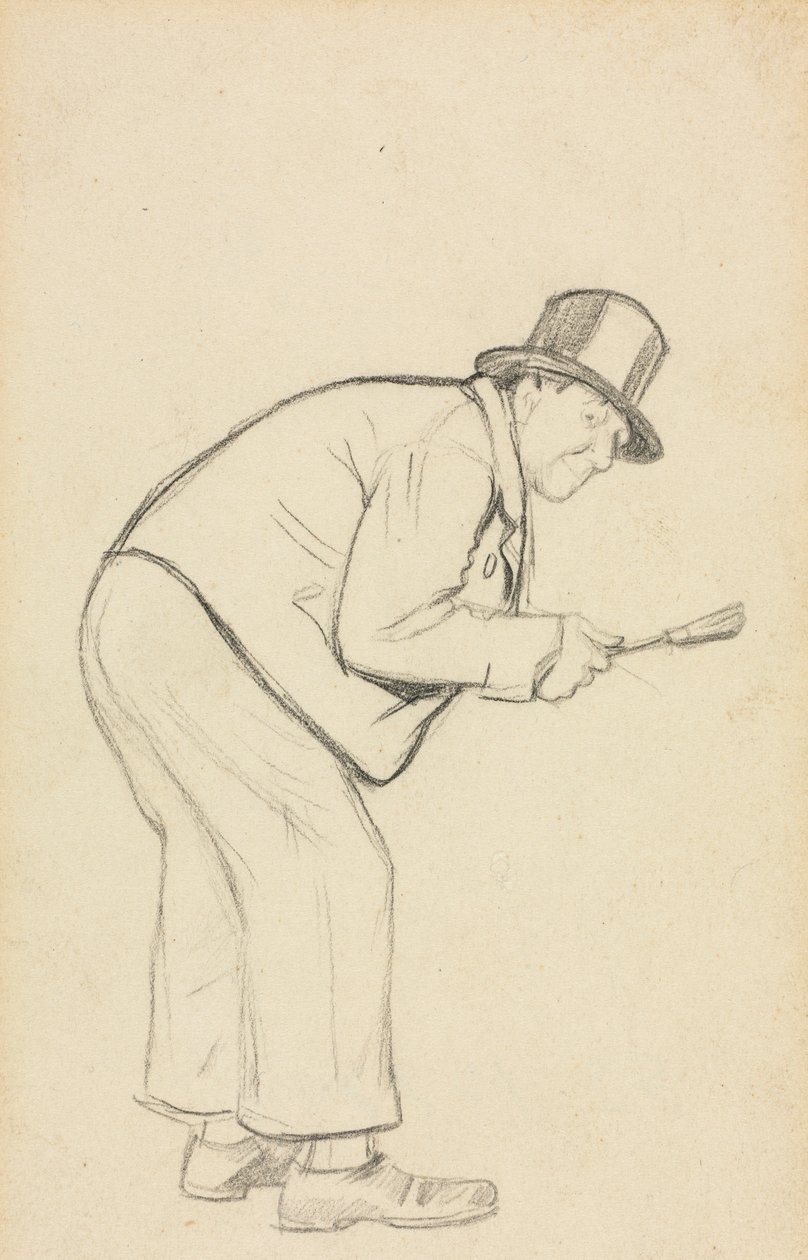 Study for A Woman Hater by Charles Samuel Keene