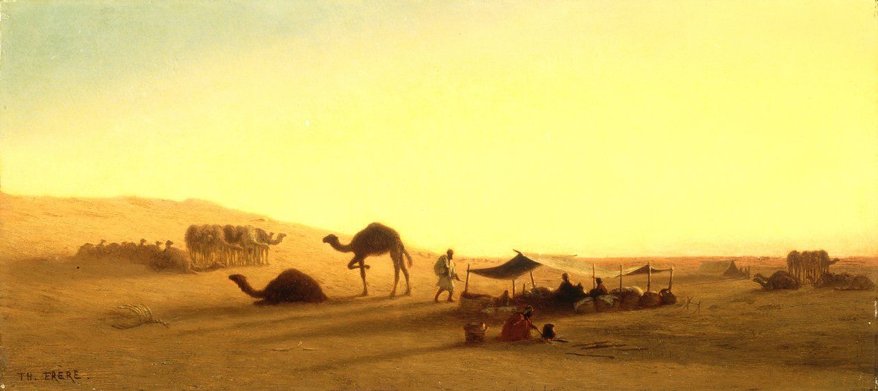 An Arab Encampment by Charles Theodore Frere