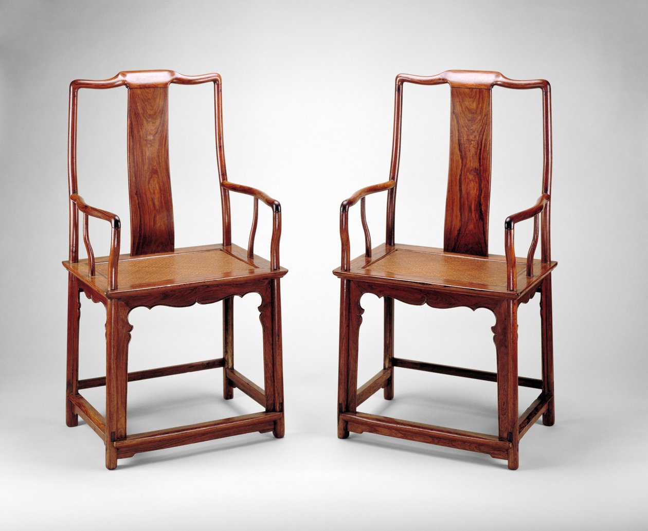 Armchairs with Continuous Yoke Backs, c.1600 by Chinese School