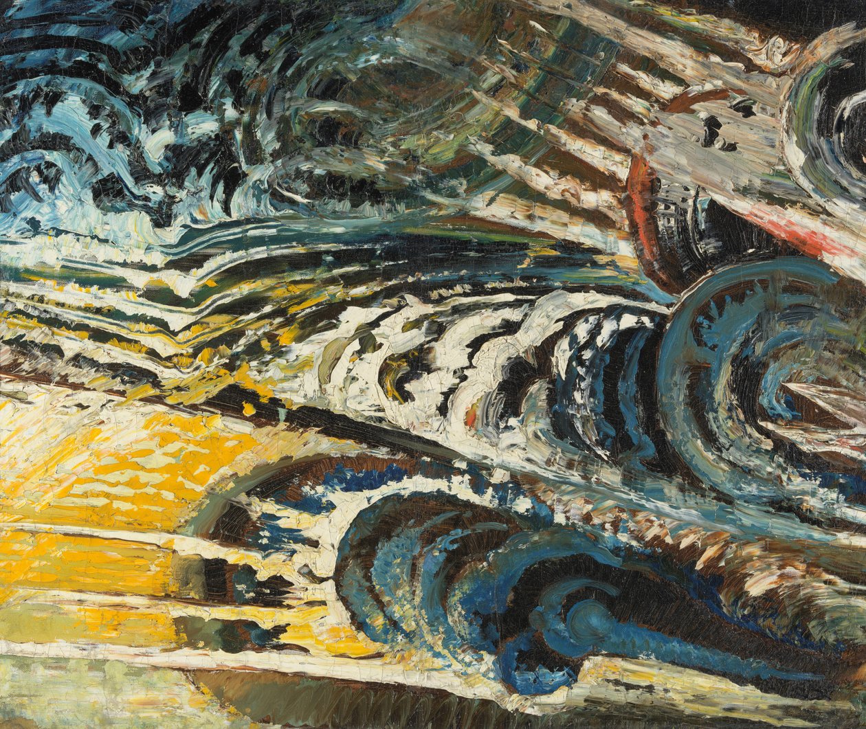 Abstract-Futurist Composition by Chris Lanooy (attributed to)