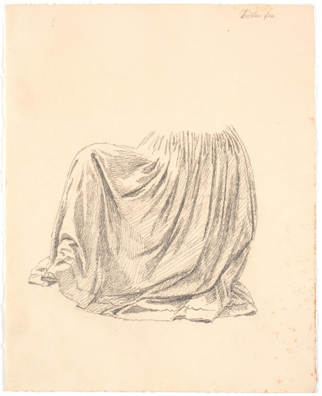 Drapery Study by Christen Købke