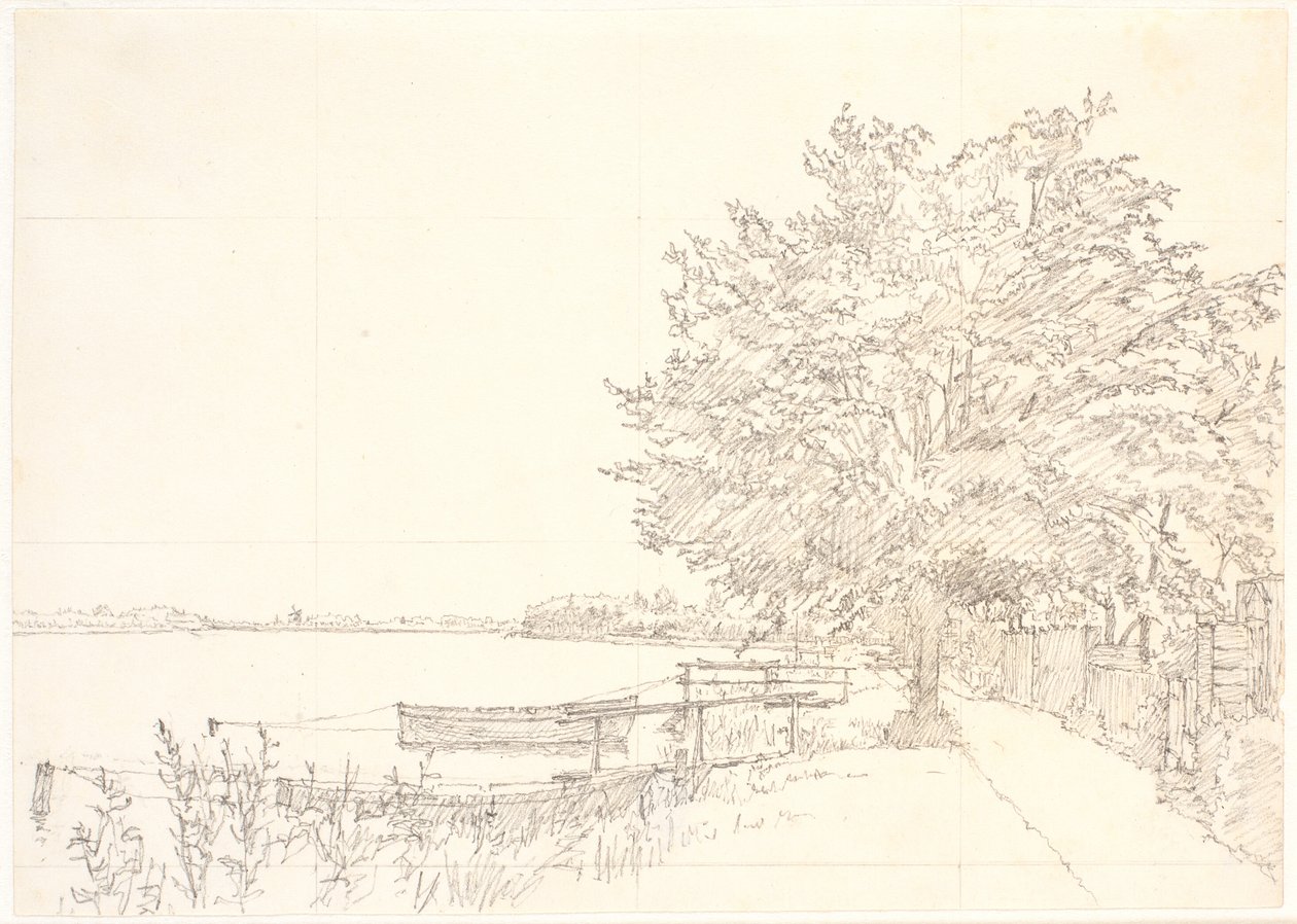 View from the Embankment towards Nørrebro by Christen Købke