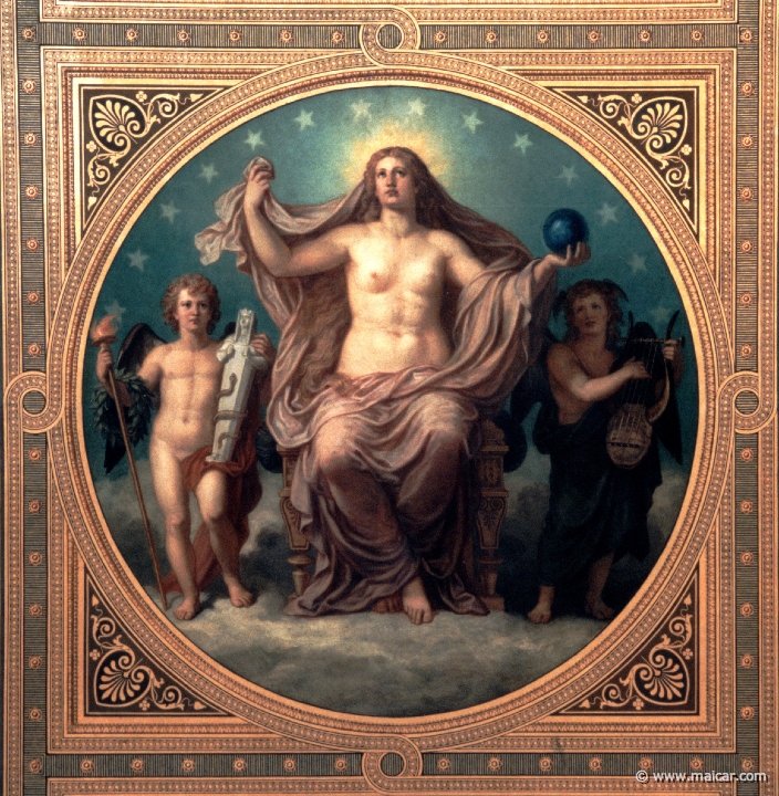 Aphrodite Urania as Patroness of the Arts by Christian Griepenkerl