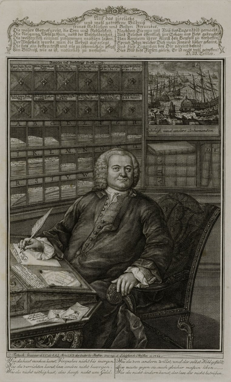 Portrait of Burchard Fixen by Christian Fritzsch