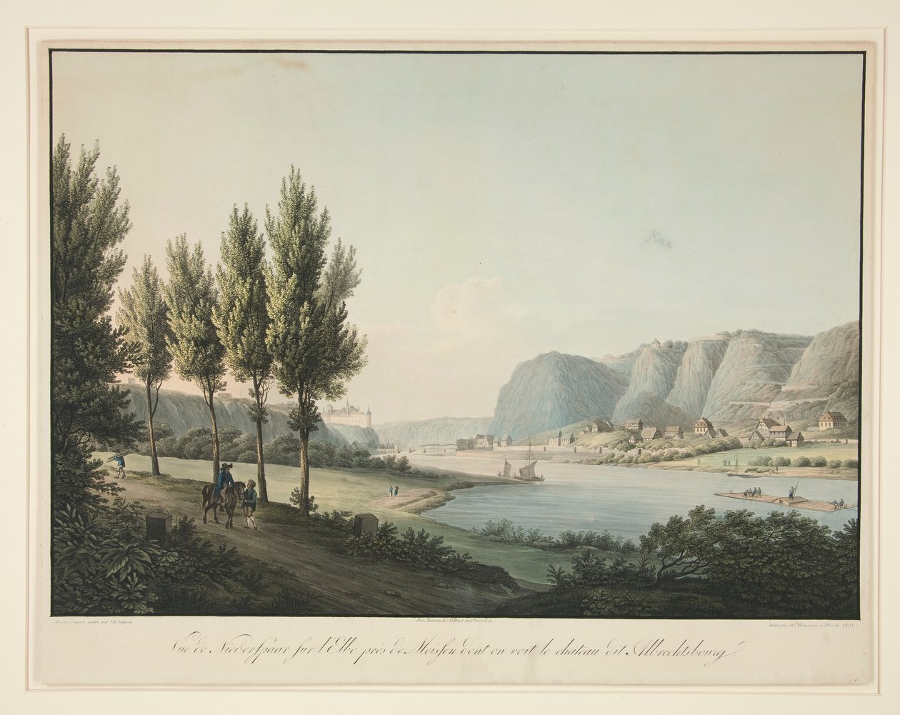View of Niedersparr on the... by Christian Gottlob Hammer