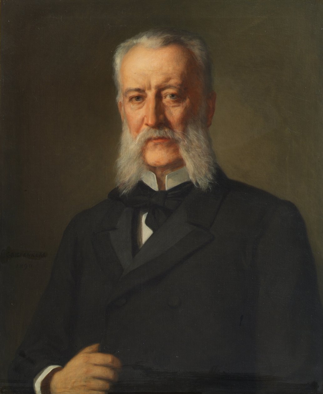 Dr. Joseph Alexander Freiherr von Helfert by Christian Griepenkerl