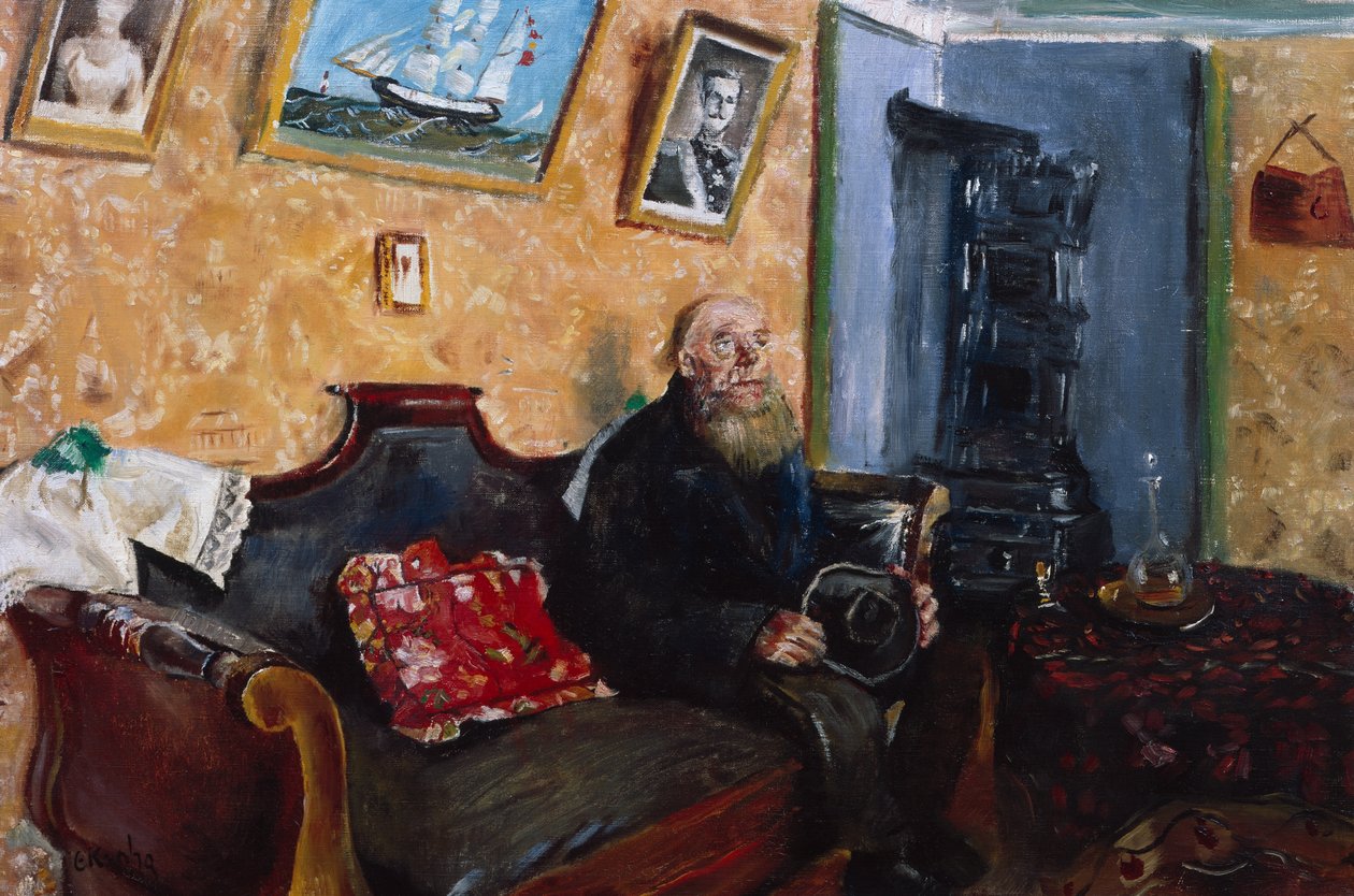 Condolence Visit by Christian Krohg