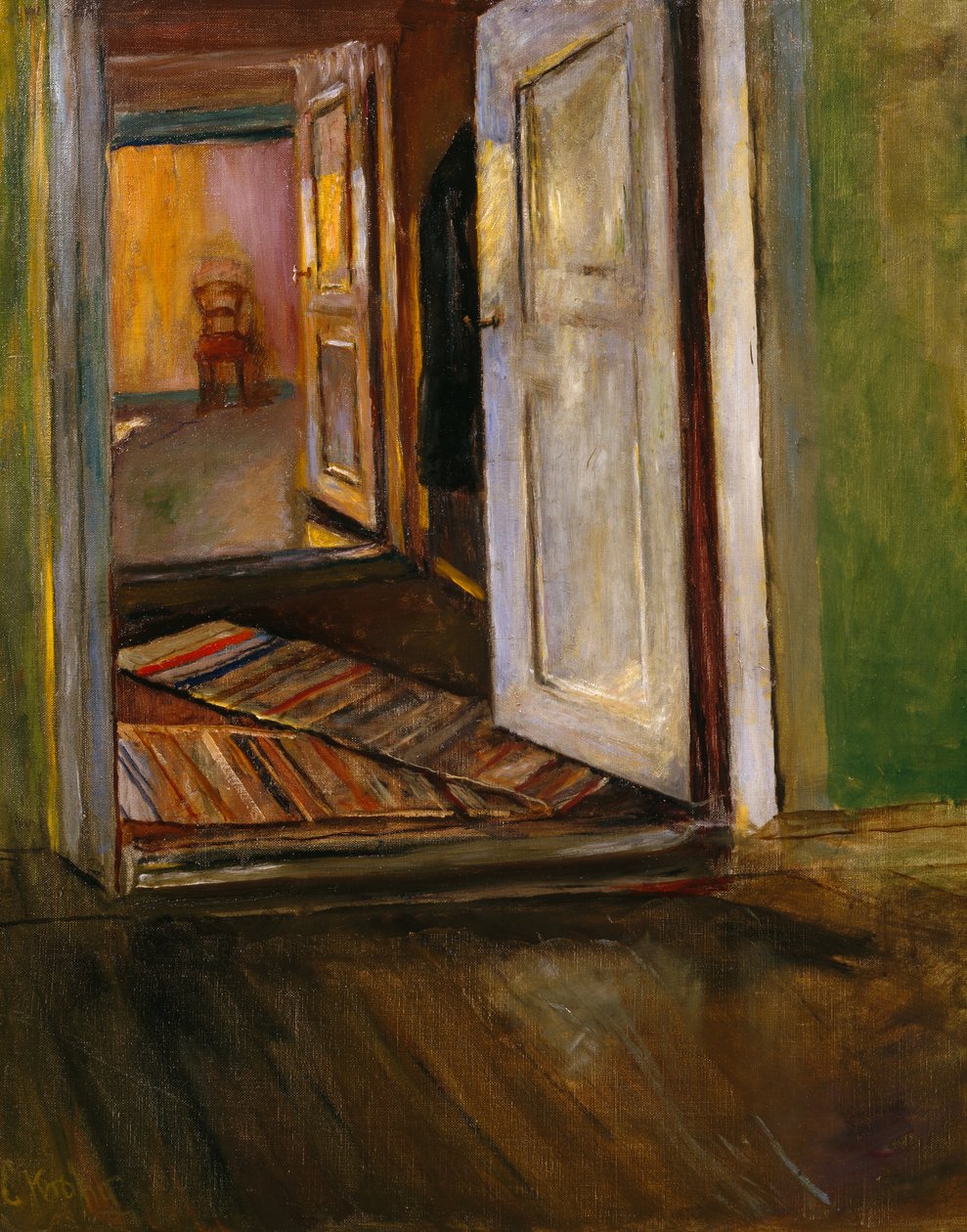 Interior with Rag Rug by Christian Krohg