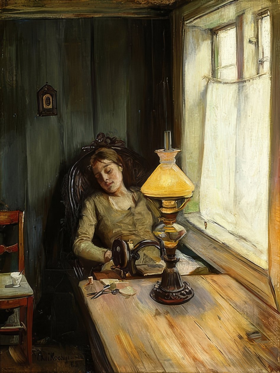 Tired by Christian Krohg