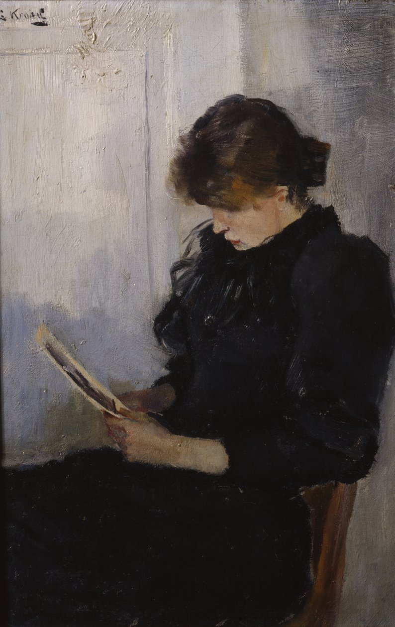 The Photographer Oda Krohg by Christian Krohg