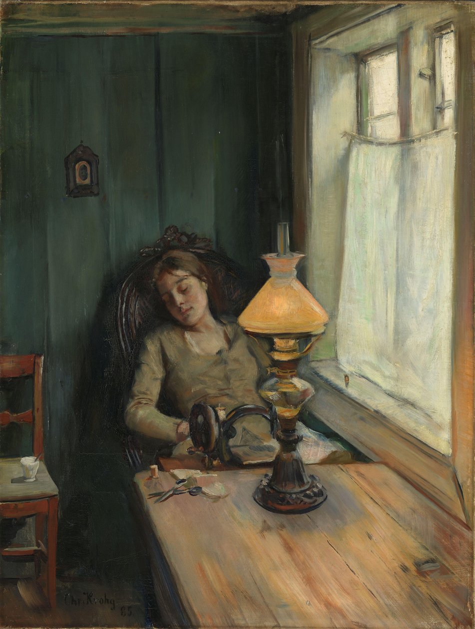 Tired by Christian Krohg