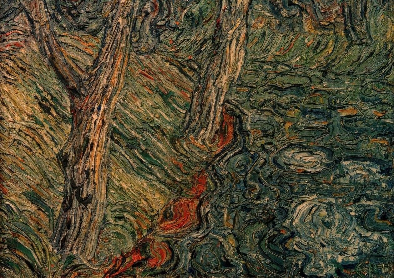 Trees on the Riverbank by Christian Rohlfs