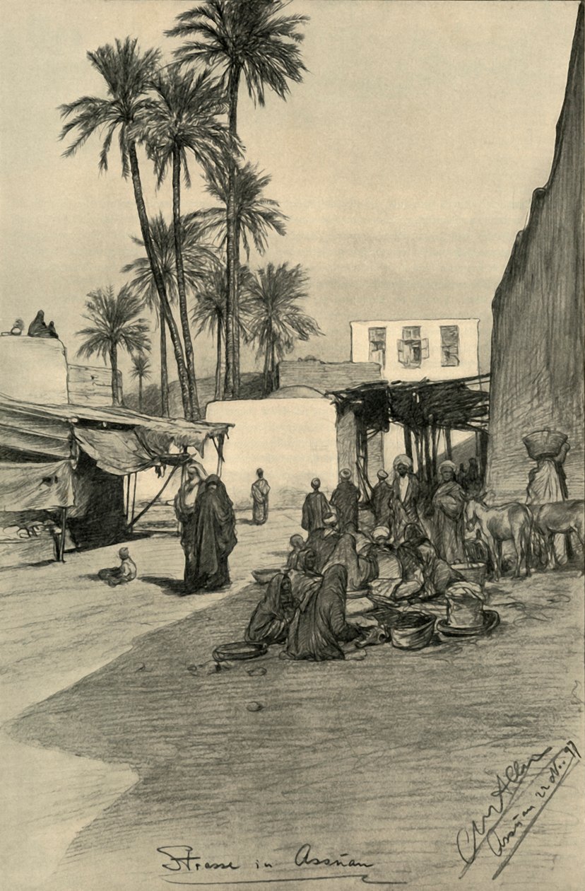 Street in Aswan, Egypt by Christian Wilhelm Allers