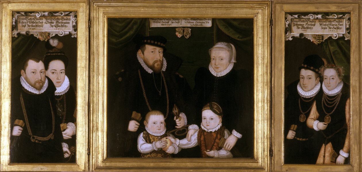 Triptych of Johann Wilhelm von Sachsen by Christoph Leutolph