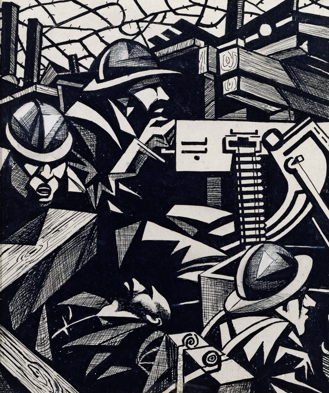 The Machine Gun by Christopher Richard Wynne Nevinson