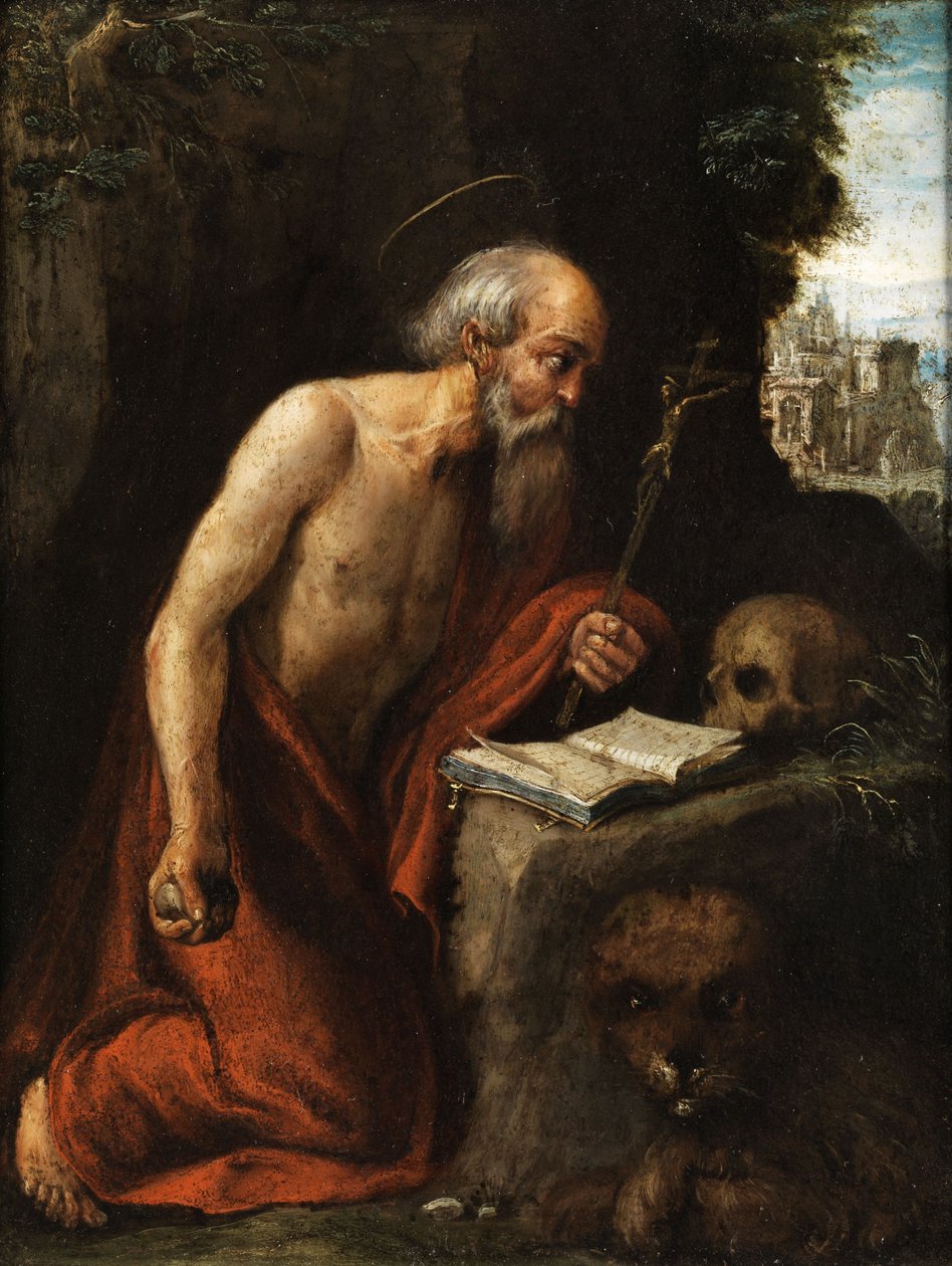 Saint Jerome in Penitence by Circle of Adam Elsheimer