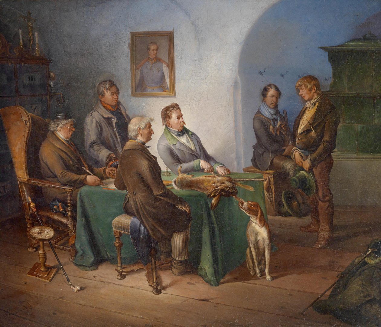 The Poacher by Circle of Josef Danhauser