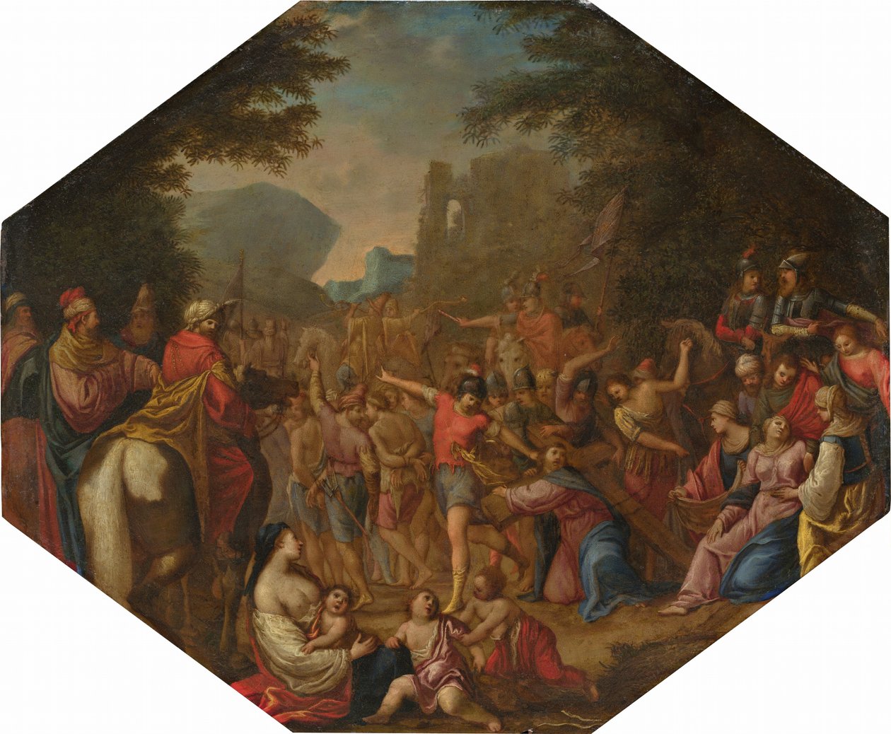 Road to Calvary by Circle of Claude Déruet