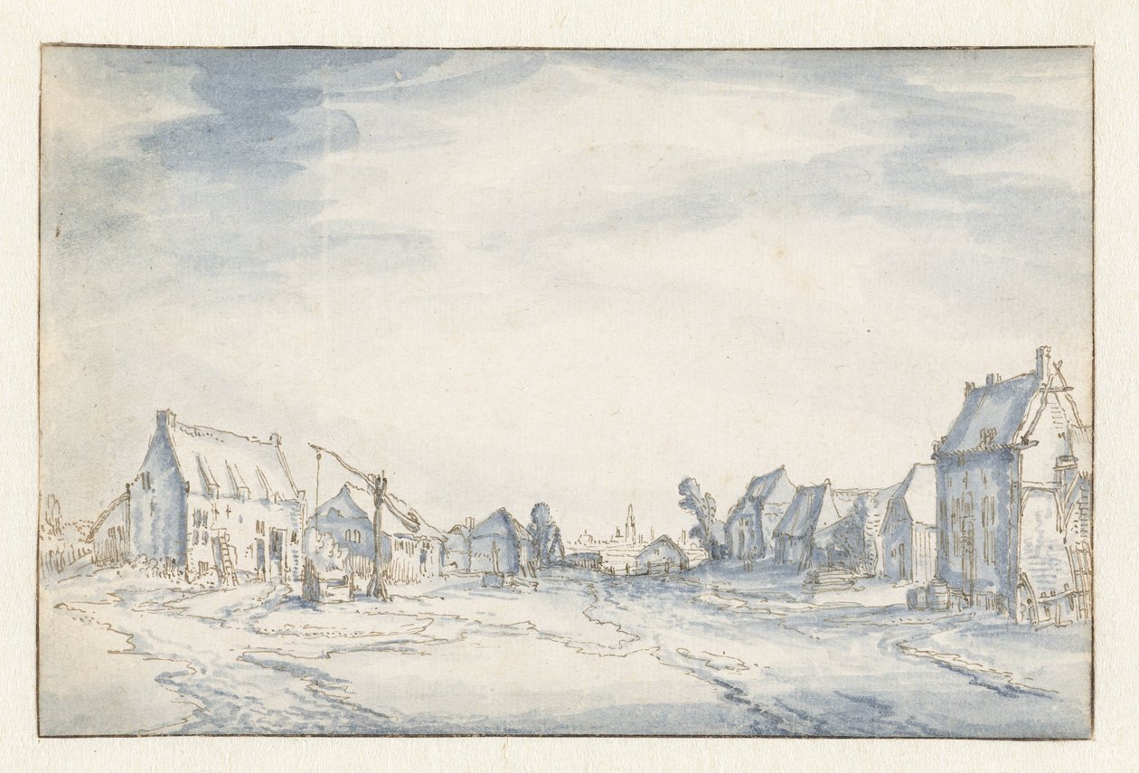Village View by Claes Jansz. Visscher (II) (attributed to)