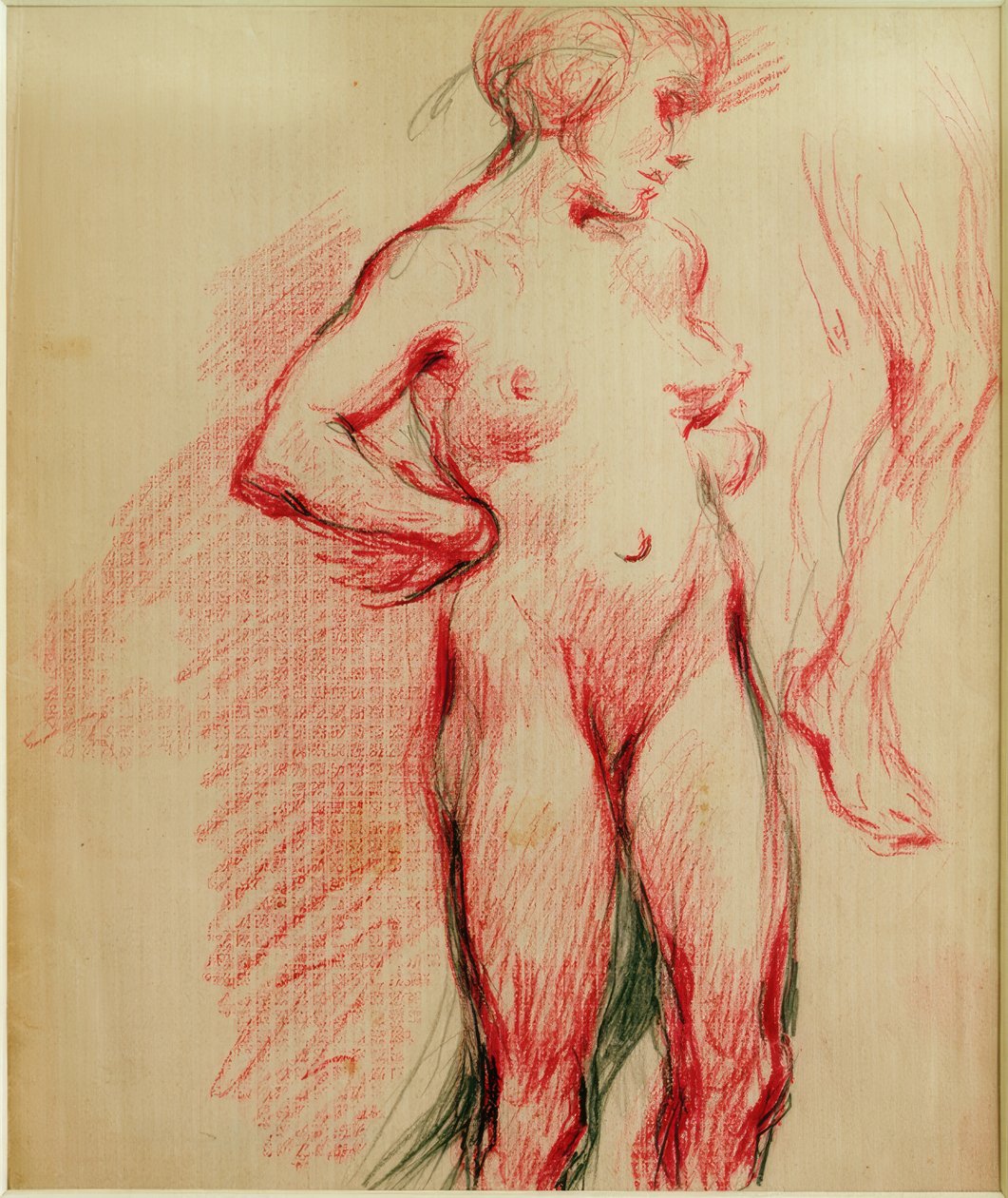 Standing Female Nude by Clara Siewert