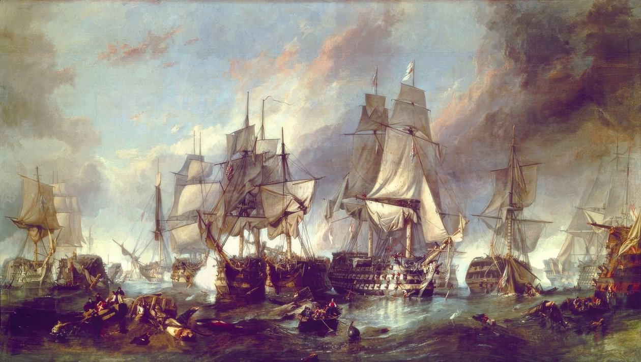 Battle of Trafalgar by Clarkson Frederick Stanfield