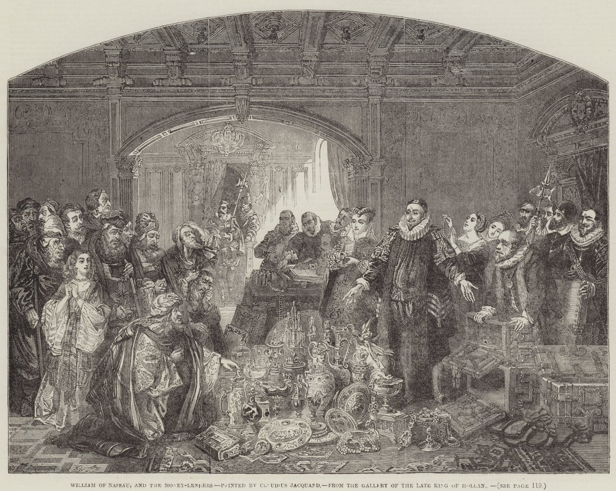 William of Nassau and the Money-Lenders by Claude Jacquand